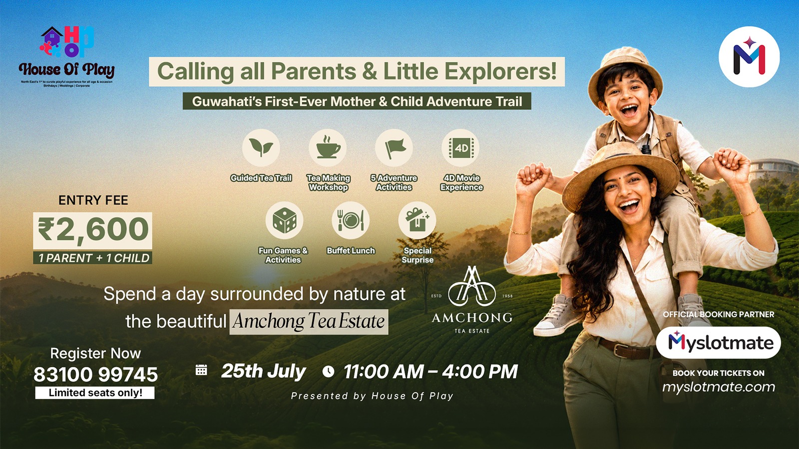Parent & Child Adventure Trail at Amchong Tea Estate
